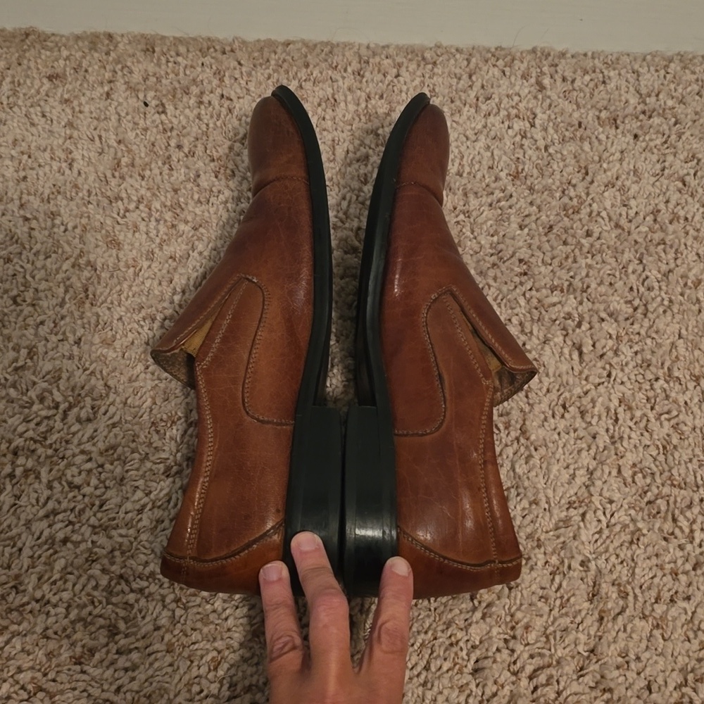 Fratelli Men's Leather Slip On Dress Shoes Size 10 - Picture 5 of 11